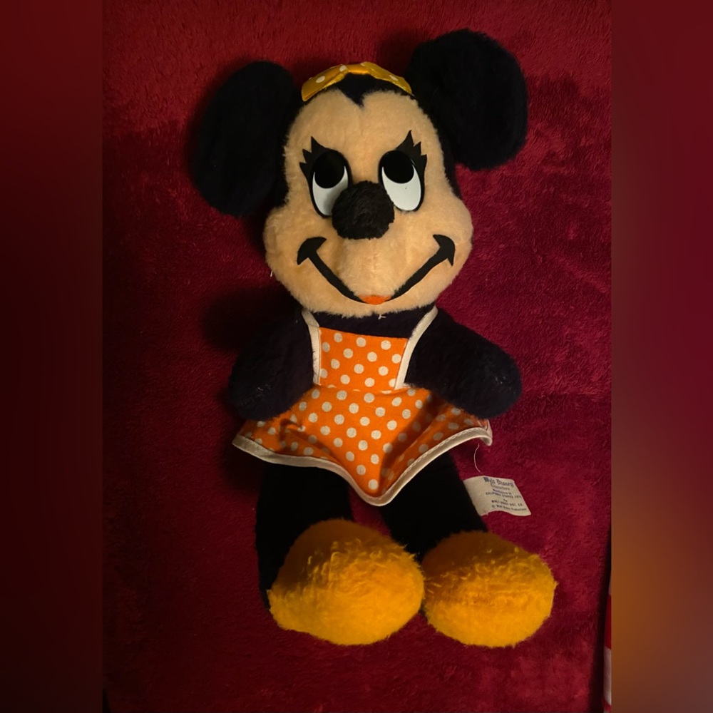 Minnie Mouse Stuffed Toy, Walt Disney Characters California Stuffed Toys, 1950's